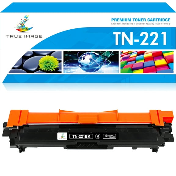 True Image Compatible Toner Cartridge Replacement for Brother TN-221 TN-225BK Work With HL-3140CW 3142CW 3150CDW 3152CDW 3170CDW 3172CDW MFC-9130CW 9140CDN 9330CDW 9340CDW DCP-9020CDW(Black 1-Pack)