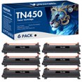 thumbnail image 1 of True Image Compatible Toner Cartridge Replacement for Brother TN-450 TN450 TN420 High Yield works with Brother HL-2220 2230 2240 2270, MFC-7360 7460DN 7860DW DCP-7060 7070DW(Black 6-Pack), 1 of 6