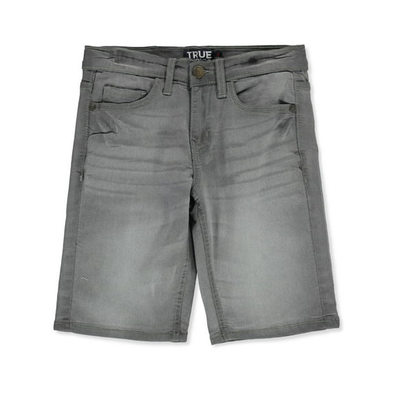 True Indigo Boys' BlastWash Jean Shorts Color: gray Size: 12