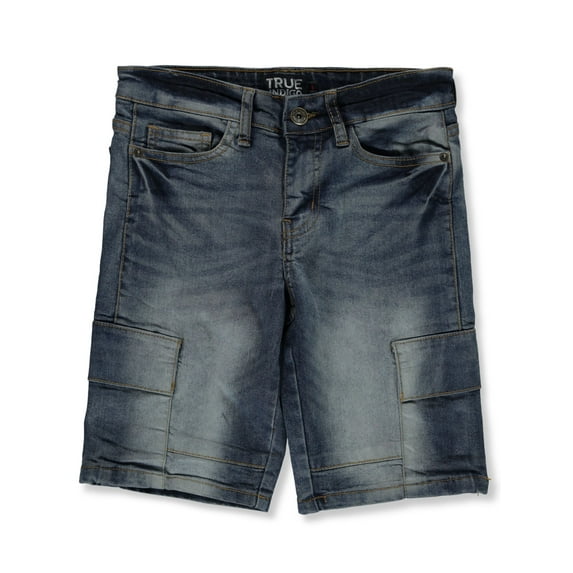 True Indigo Boys' Denim Cargo Shorts Color: tint Size: 16