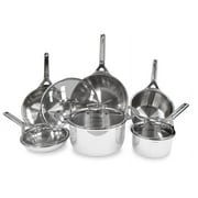 True Induction Gourmet Non-Stick Cookware Set-Stainless Steel Cookware