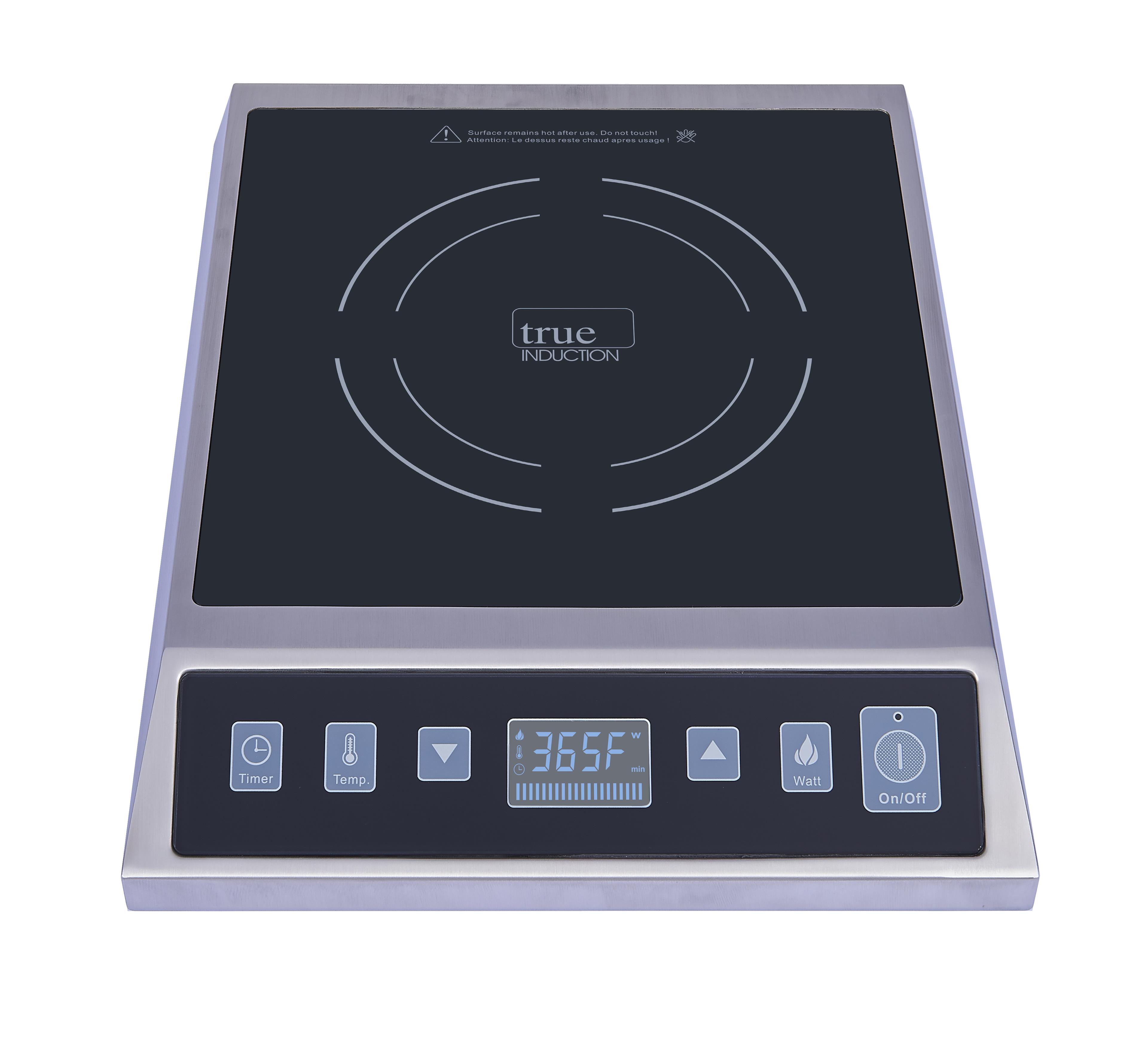 True Induction  TI-1SSC Protable UL197 Certified, 12-inch Commercial Single Induction Cooktop 1750W Glass-Ceramic Top - image 1 of 8