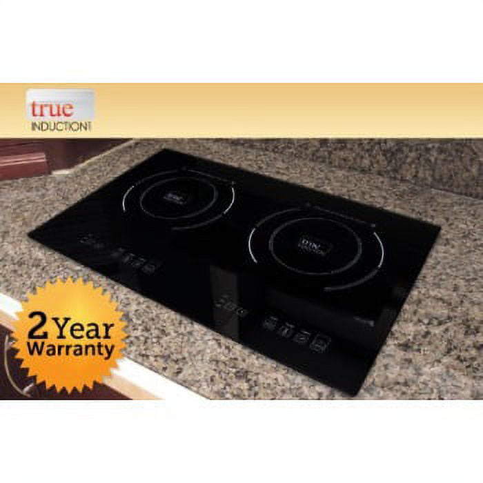 True Induction 858UL Certified 24-in 2 Elements Black Induction Cooktop in  the Induction Cooktops department at