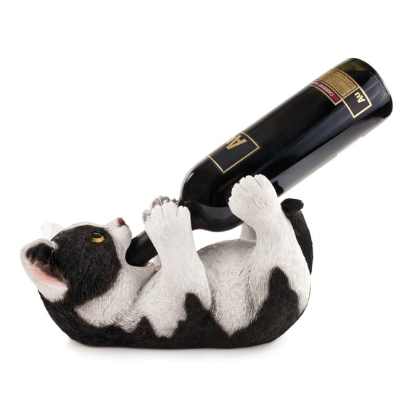 True Klutzy Kitty Cat Wine Bottle Holder, Kitchen Home Decor, Wine Rack