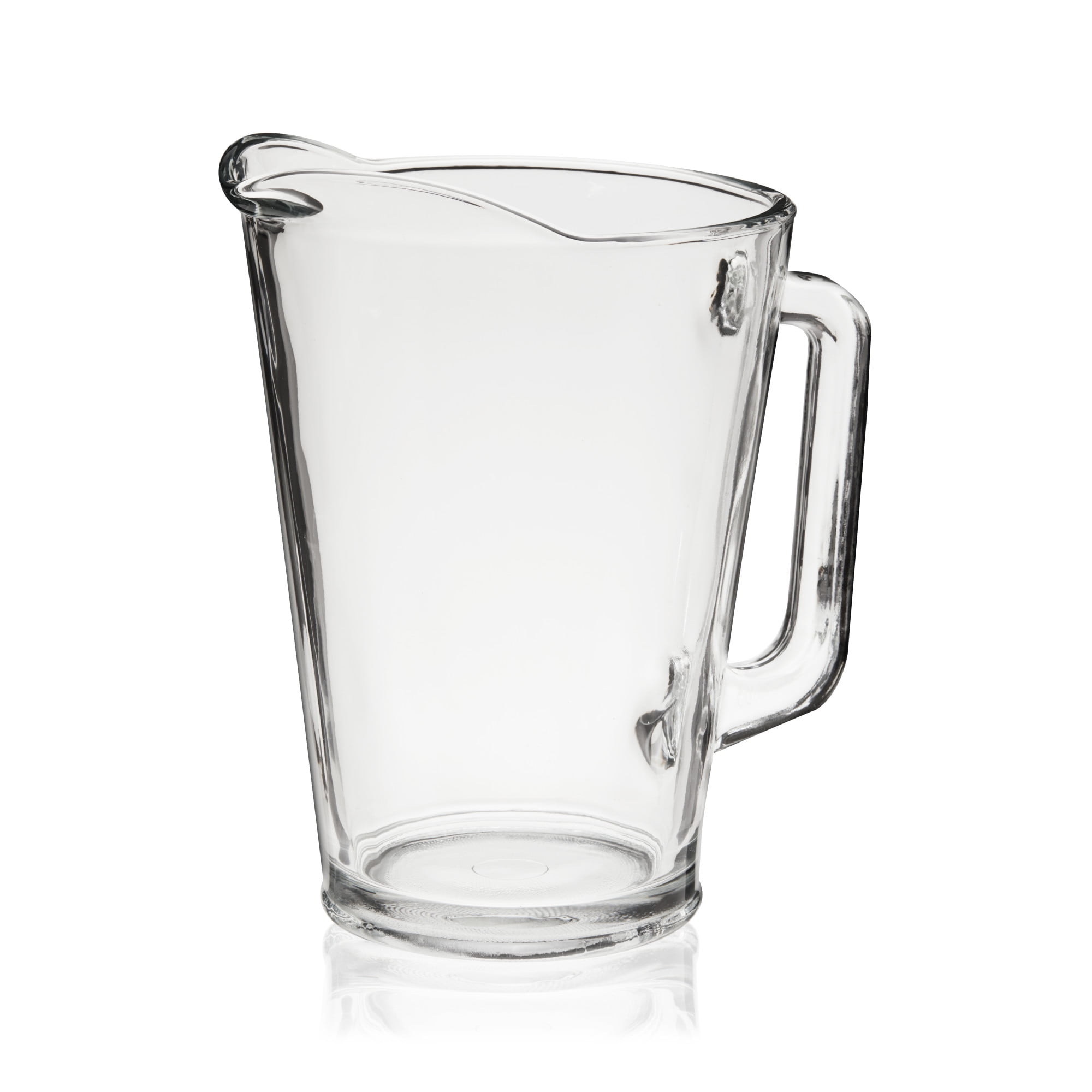 True Large Clear Glass Round Pitcher, 60 oz Capacity