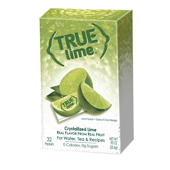 True Lemon Drink Mix, Lime, 32 Packets, 1 Box