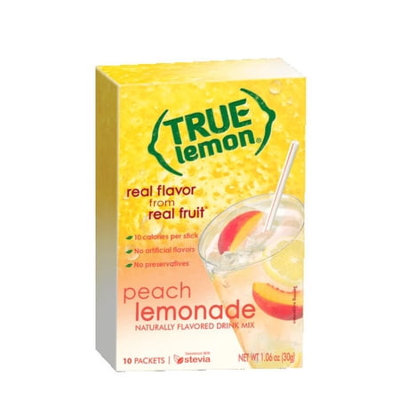 True Lemon, Drink Mix, Peach Lemonade