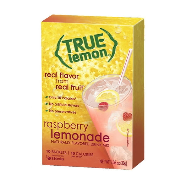 True Lemon Raspberry Lemonade Drink Mix (Pack of 2)