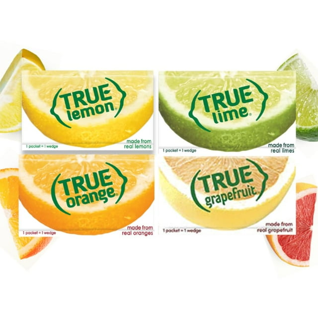 True Lemon, True Lime, True Orange, True Grapefruit, Packaged by BOLT