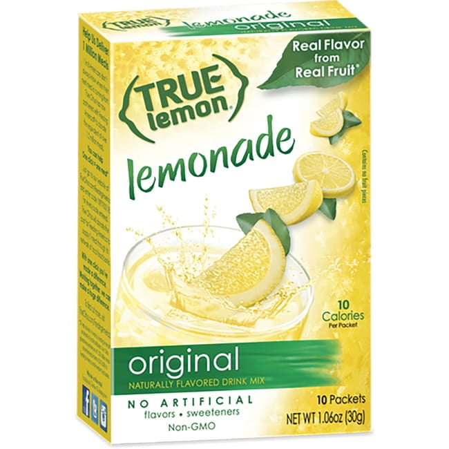 True Lemon Original Lemonade Powdered Drink Mix 10 Sticks
