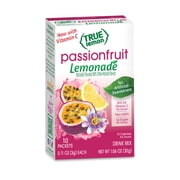True Lemon Passionfruit Lemonade Drink Mix, 10 Calories, No Artificial Sweetners, 10 Count