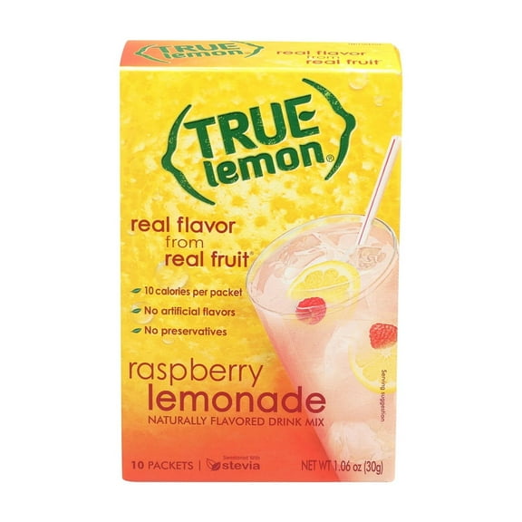 True Lemon Raspberry Lemonade Drink Mix (Pack of 3)
