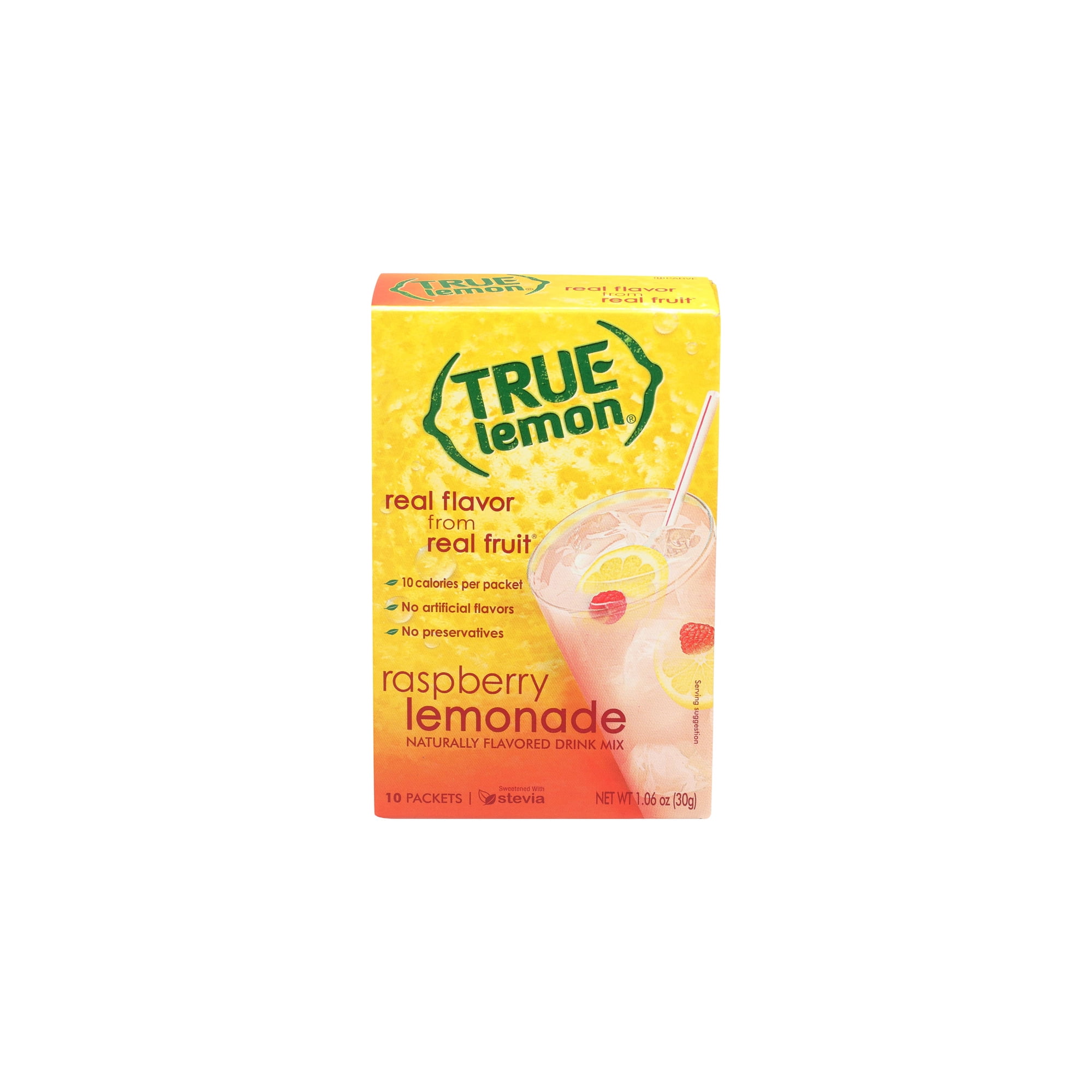 True Lemon Raspberry Lemonade Drink Mix (Pack of 48)