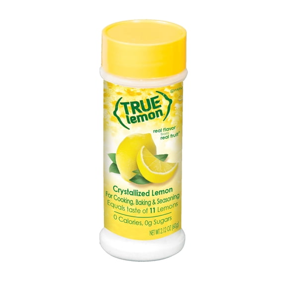 True Lemon Shaker Crystallized Lemon 2.12oz Spice Shaker and Dispenser with 15 Lemons Count