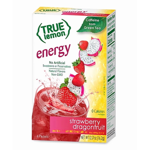 True Lemon Strawberry Dragonfruit Energy (Pack of 12)