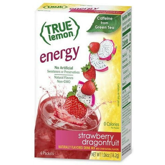 True Lemon Strawberry Dragonfruit Energy (Pack of 2)