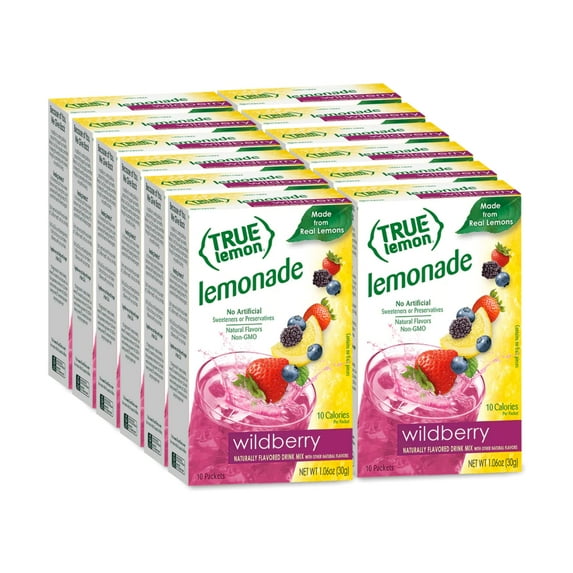 True Lemon Wildberry Lemonade, True Citrus, 10 Count (Pack Of 4)
