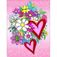 thumbnail image 1 of True Love Bouquet Valentines Day Flag Garden Size, 1 of 1