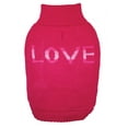 thumbnail image 1 of Fashion Pet True Love Dog Sweater Pink, 1 of 2