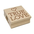 thumbnail image 1 of True Love Heart Fun Text Square Rubber Stamp Stamping Scrapbooking Crafting - Small 1.25in, 1 of 7