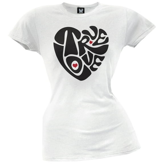 True Love Heart Juniors T-Shirt