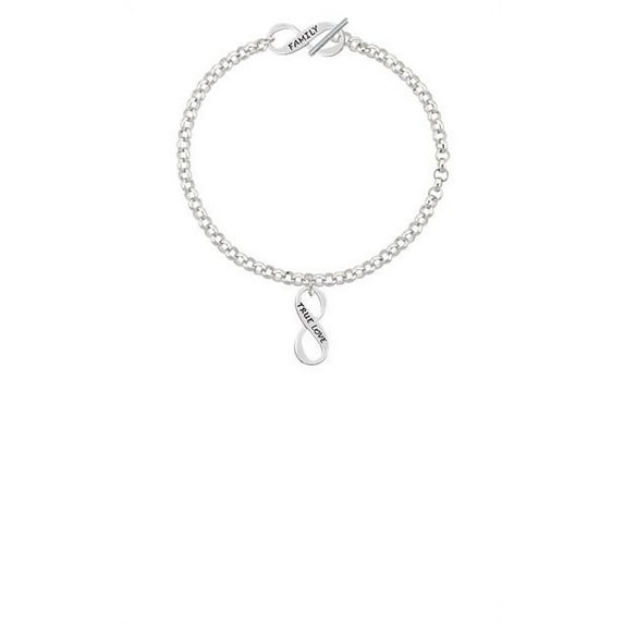 True Love Infinity Sign Family Infinity Toggle Chain Bracelet