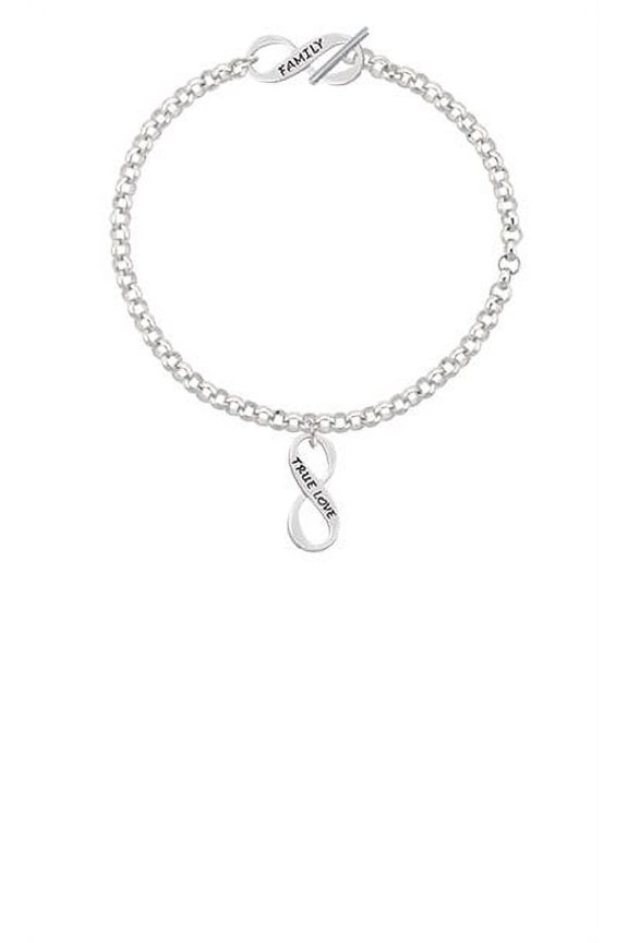 True Love Infinity Sign Family Infinity Toggle Chain Bracelet