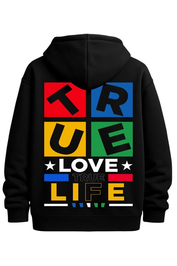 True Love Life hoodies & sweatshirt lovers for men long sleeve black Comfortable for Casual Wear winter full Original Unisex Shirt Cotton tshirts Funny Unisex Shirt Cotton tshirts