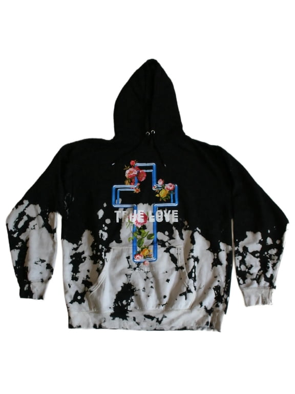 True Love Never Dies Men's Tie Dye Hoodie (2XL)