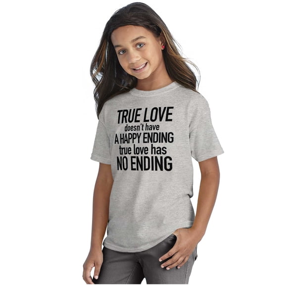 True Love Quote Cute Valentines Day Girls Kids T Shirt Tees Teen Brisco Brands M