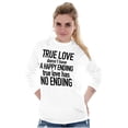 thumbnail image 1 of True Love Quote Cute Valentines Day Women Plus Size Long Sleeve Graphic Tee Brisco Brands 2X, 1 of 2