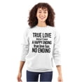thumbnail image 1 of True Love Quote Cute Valentines Day Women Plus Size Crewneck Sweatshirt Brisco Brands 2X, 1 of 2