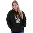 thumbnail image 1 of True Love Romantic Valentines Day Hoodie Sweatshirt Women Brisco Brands S, 1 of 6
