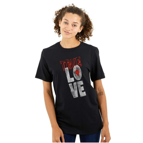 True Love Romantic Valentines Day Women's Plus Size Graphic Tee Brisco Brands 2X