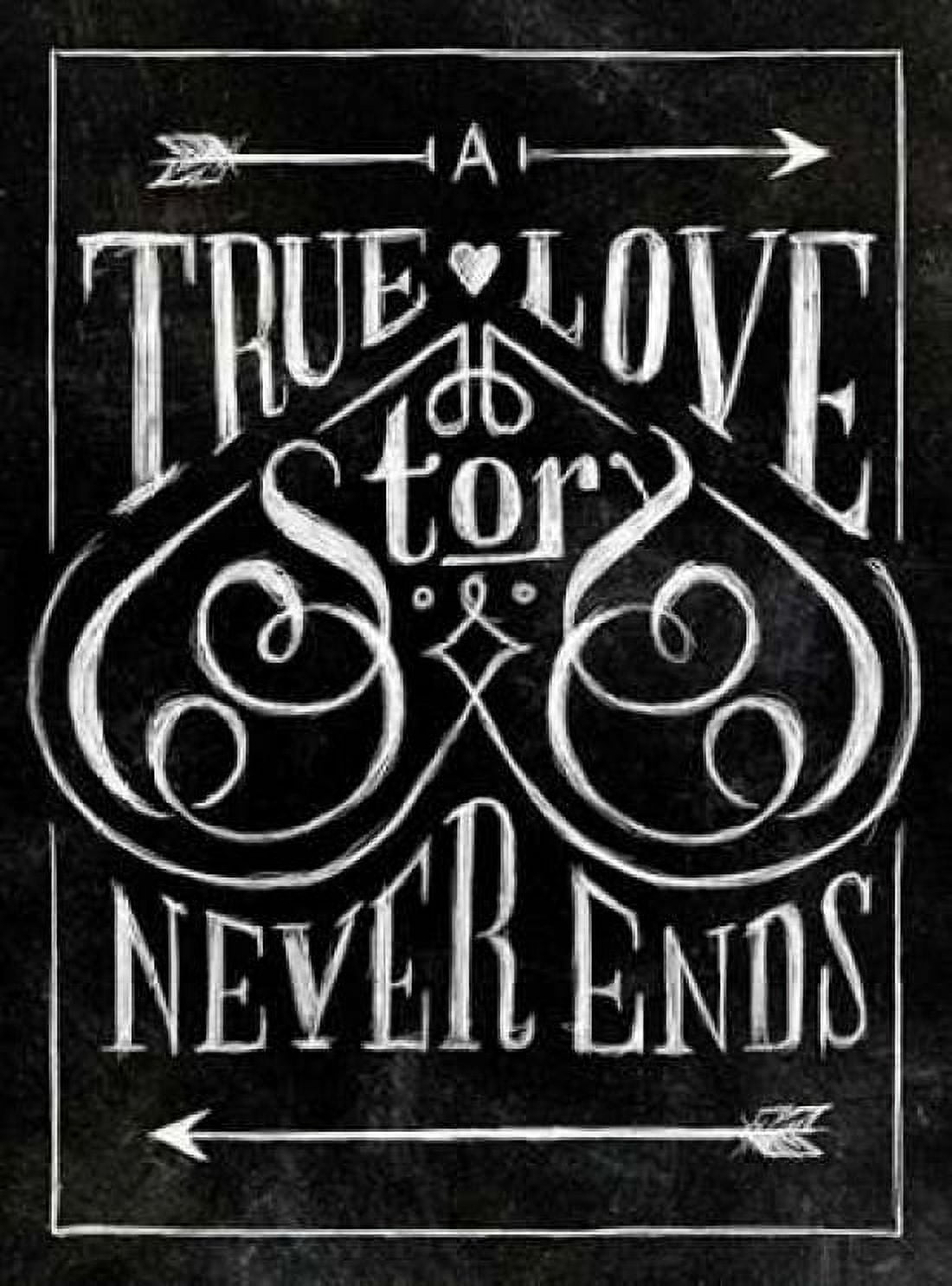 True Love with Border Canvas Art - Sundance Studio (18 x 24)
