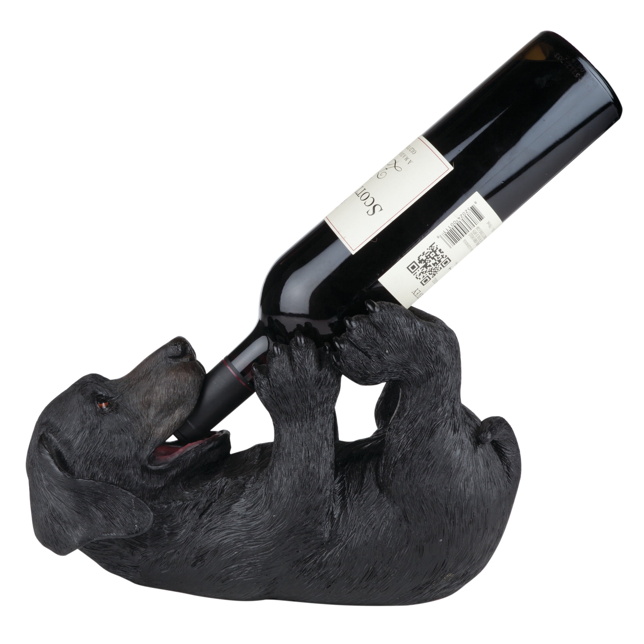True Lucky Lab Polyresin Wine Bottle Holder, Kitchen Home Decor, Wine Rack - Walmart.com