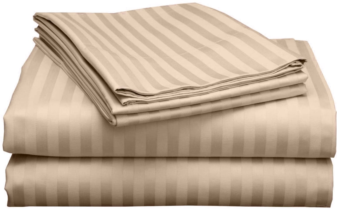 True Luxury 600 Thread Count Egyptian Cotton Sheet Set for QUEEN Size ( 60" x 80" ) Mattress