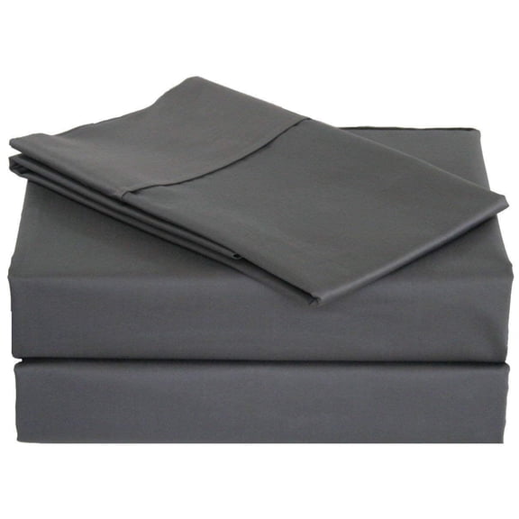 True Luxury Boating Sheet Set- 600-Thread-Count 100% Egyptian Cotton Universal-XL-V-Berth Boat Bed Sheet Set Elephant Grey Solid Fits mattresses up to 6” Depth Sheet Set