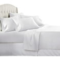 thumbnail image 1 of True Luxury Pure Heavy Rich Pima Cotton 4-Piece Bed Sheets Set Full Size Fits mattresses Upto 10-12” deep Pocket – Sateen Weave (Solid, White), 1 of 8