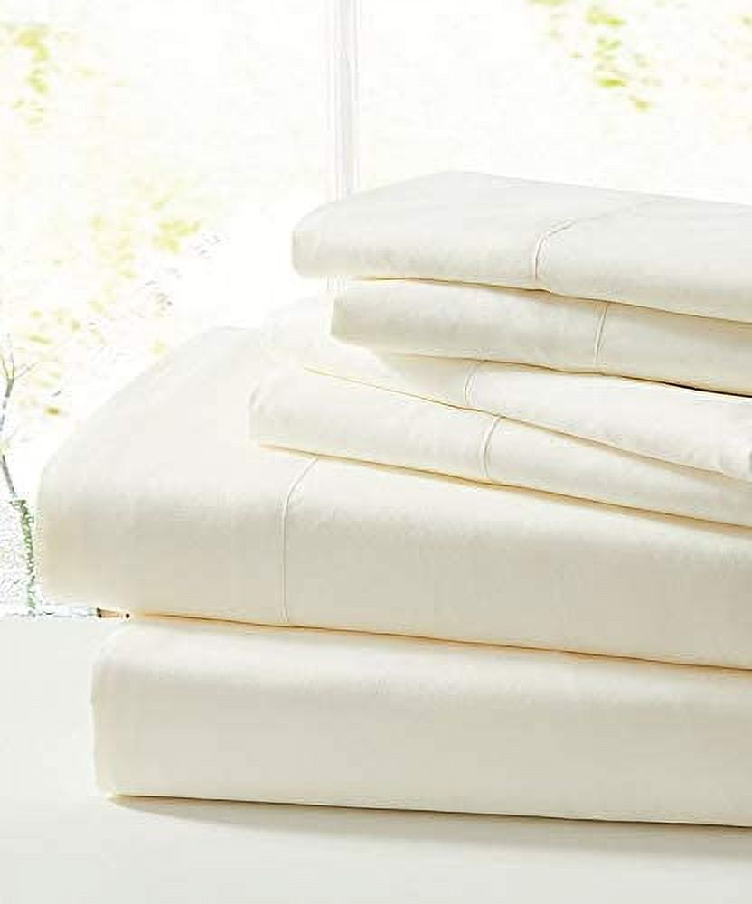 True Luxury Pure Heavy Rich Pima Cotton 6Piece Bed Sheets Set Queen