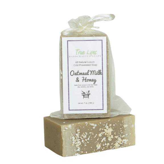 True Lyes Handcrafted Soaps, Oatmeal Milk and Honey, 7oz