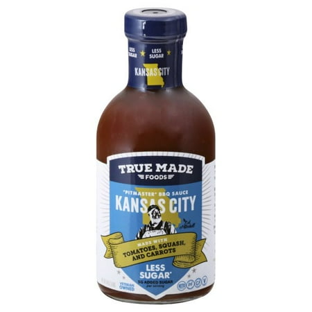 True Made Foods Vegetable Bbq Sauce, 18 Oz, Pack Of 6