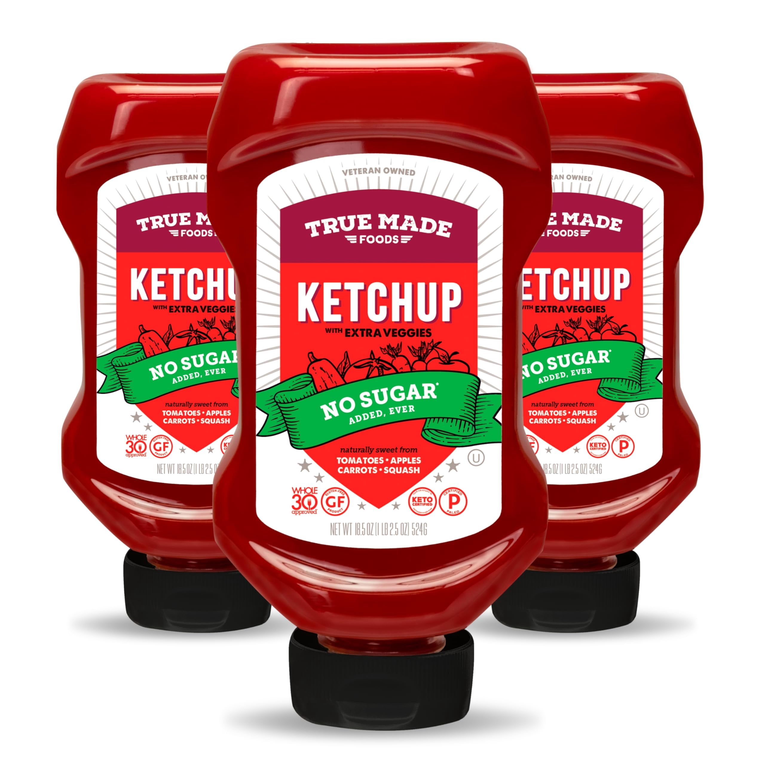 Non Processed Condiments True Made Foods - No Sugar Added MDH1Ketchup - Condiment Made with ...