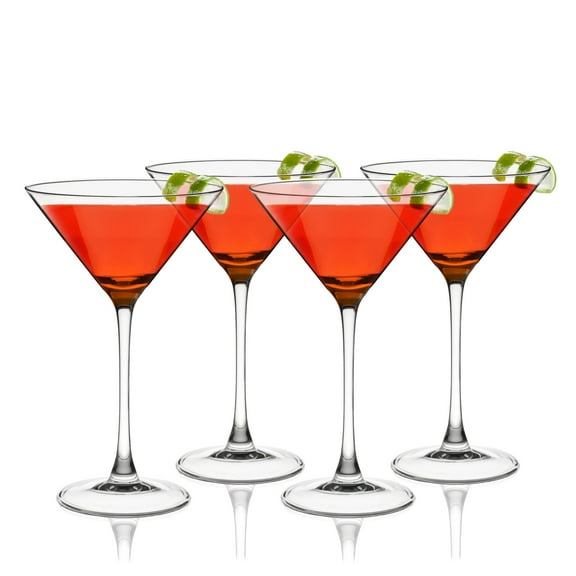 True Manhattan Martini Glasses for Home Bar, Wedding Gifts, 12 oz, Set of 4