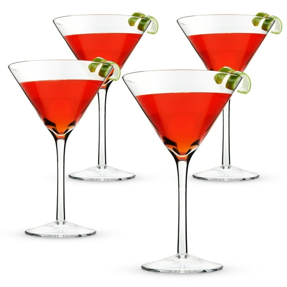 True Martini Glasses Stemmed, Martini Manhattan Barware Glass 12 oz, Set of 4