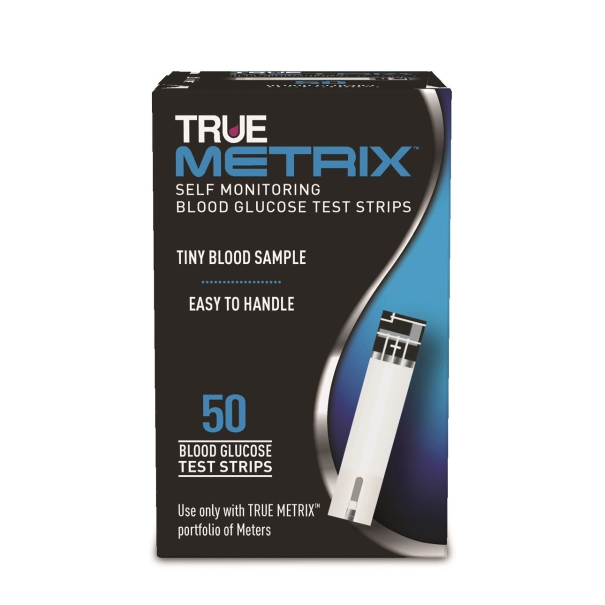 True Metrix Blood Glucose Test Strips, Case of 100