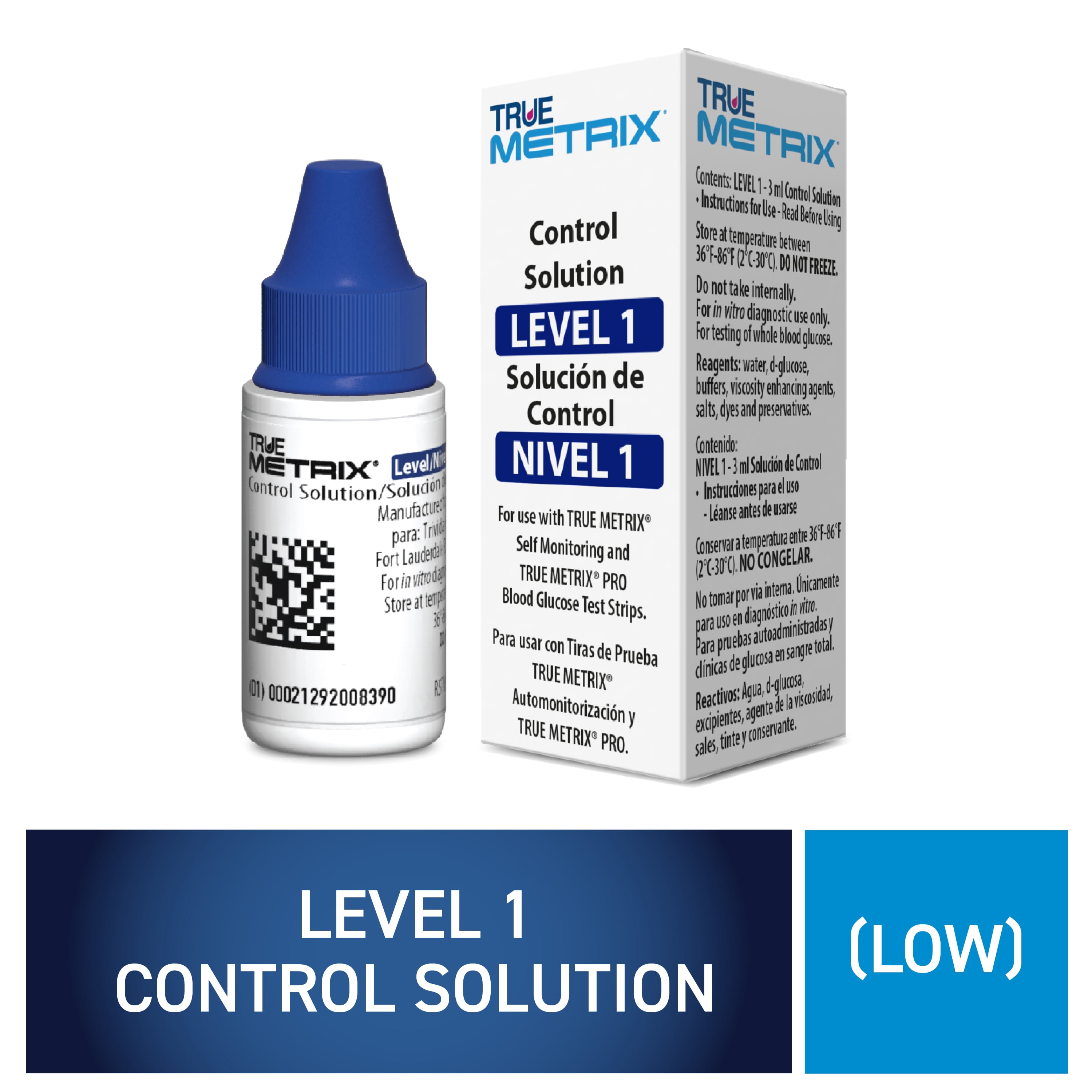 【あ】TRUE計60ml TRUE METRIX Control Solution Level 1, For Use with TRUE METRIX