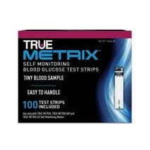 True Metrix Self Monitoring Blood Glucose Test Strips Meter 100ct, 3 Pack