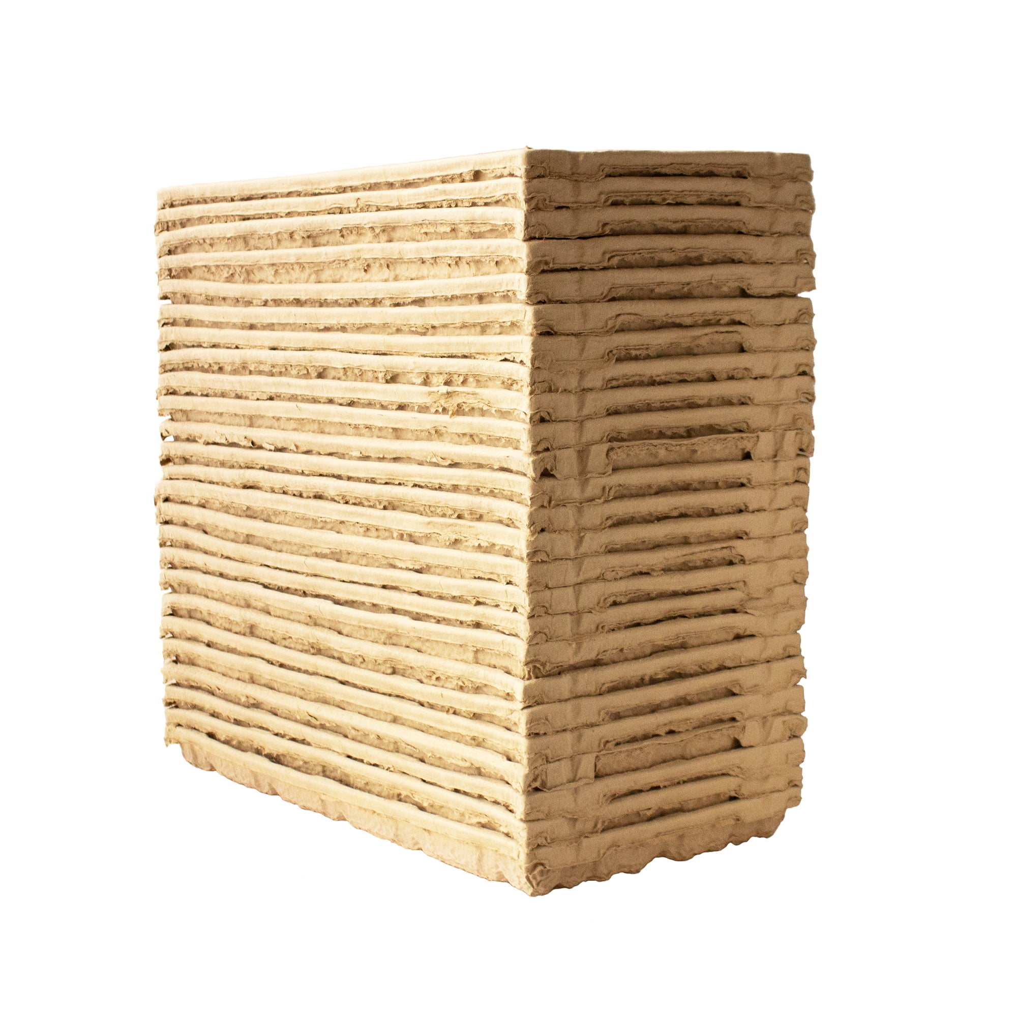 True Micro Tray - ECO Compostable Trays - Pack of 25 - Single Use Stiff Paper Growing Flats - 19