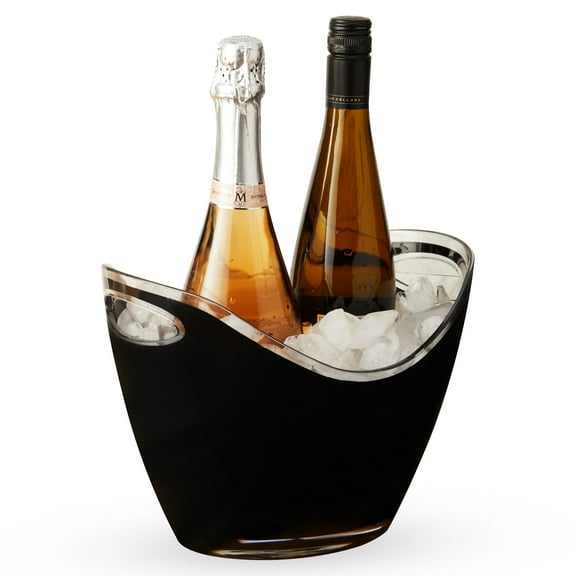 True Acrylic Ice Bucket for Wine and Champagne, Party Tub for Outdoor BBQ